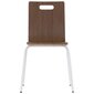 Kėdė Stema Werdi A, 48,5x53x82 cm, ruda/balta kaina ir informacija | Virtuvės ir valgomojo kėdės | pigu.lt