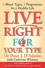 Live Right for Your Type цена и информация | Самоучители | pigu.lt