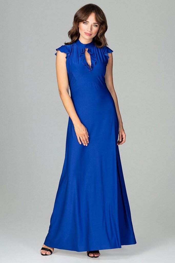 Suknelė moterims Lenitif LKK120757.1903, mėlyna kaina ir informacija | Suknelės | pigu.lt