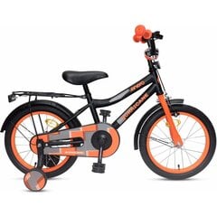 Vaikiškas dviratis Enero, oranžinis/juodas kaina ir informacija | Dviračiai | pigu.lt
