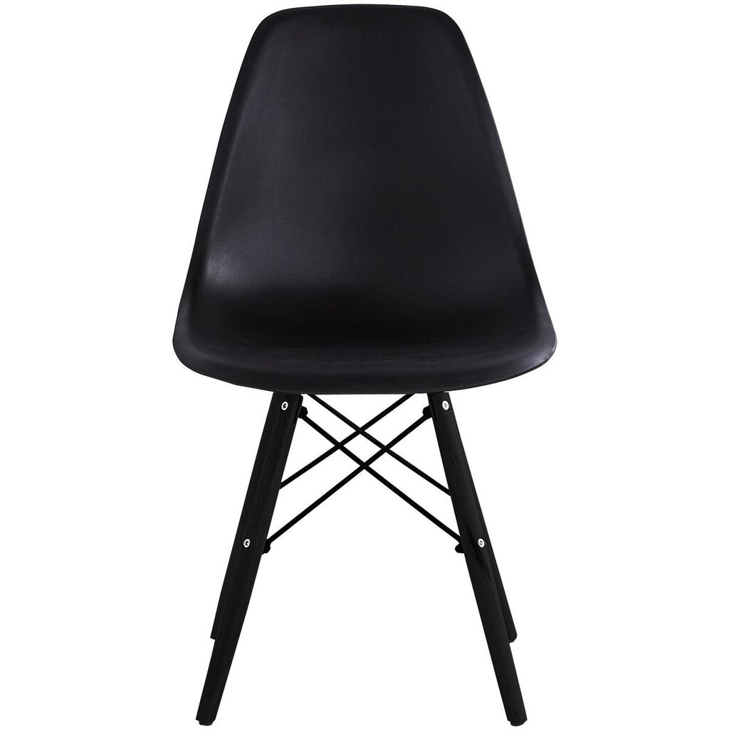 2-ių kėdžių komplektas Saska Garden Matera, juodas kaina ir informacija | Virtuvės ir valgomojo kėdės | pigu.lt