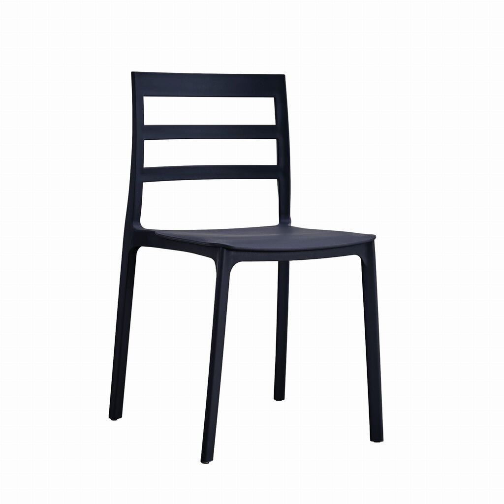 4-ių kėdžių komplektas Leobert Elba, juodas kaina ir informacija | Virtuvės ir valgomojo kėdės | pigu.lt