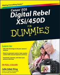 Canon EOS Digital Rebel XSi/450D For Dummies цена и информация | Книги по фотографии | pigu.lt