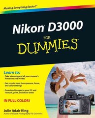 Nikon D3000 For Dummies цена и информация | Книги по фотографии | pigu.lt