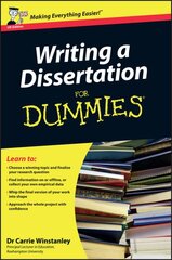 Writing a Dissertation For Dummies UK Edition цена и информация | Пособия по изучению иностранных языков | pigu.lt