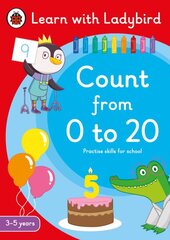 Count from 0 to 20: A Learn with Ladybird Activity Book 3-5 years: Ideal for home learning (EYFS) kaina ir informacija | Knygos mažiesiems | pigu.lt