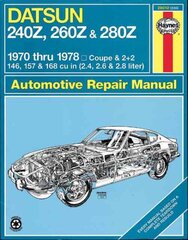 Datsun 240Z (1970-1973), 260Z (1974-1975) & 280Z (1976-1978) Haynes Repair Manual (USA) kaina ir informacija | Kelionių vadovai, aprašymai | pigu.lt