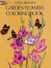 Garden Flowers Coloring Book kaina ir informacija | Knygos mažiesiems | pigu.lt