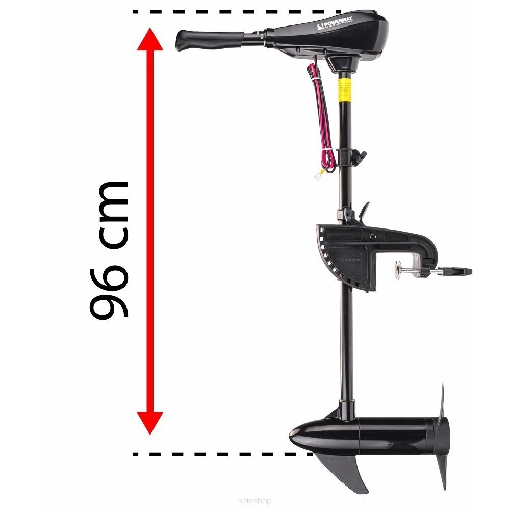 Elektrinis užbortinis variklis Powermat, 1500kg kaina ir informacija | Priedai valtims ir baidarėms | pigu.lt