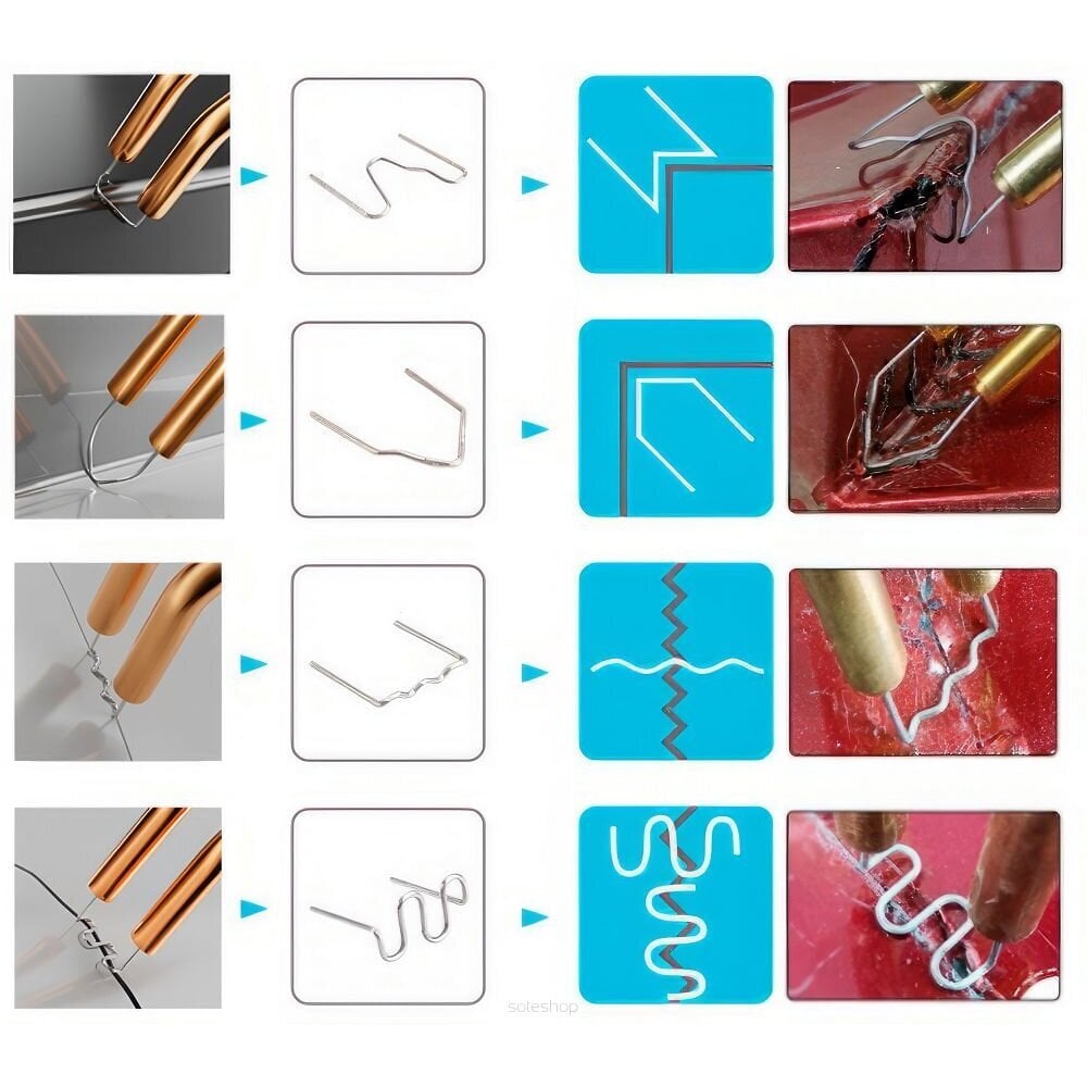 Plastiko suvirinimo aparatas Lituoklis, STAPLES, raudonas kaina ir informacija | Suvirinimo aparatai, lituokliai | pigu.lt