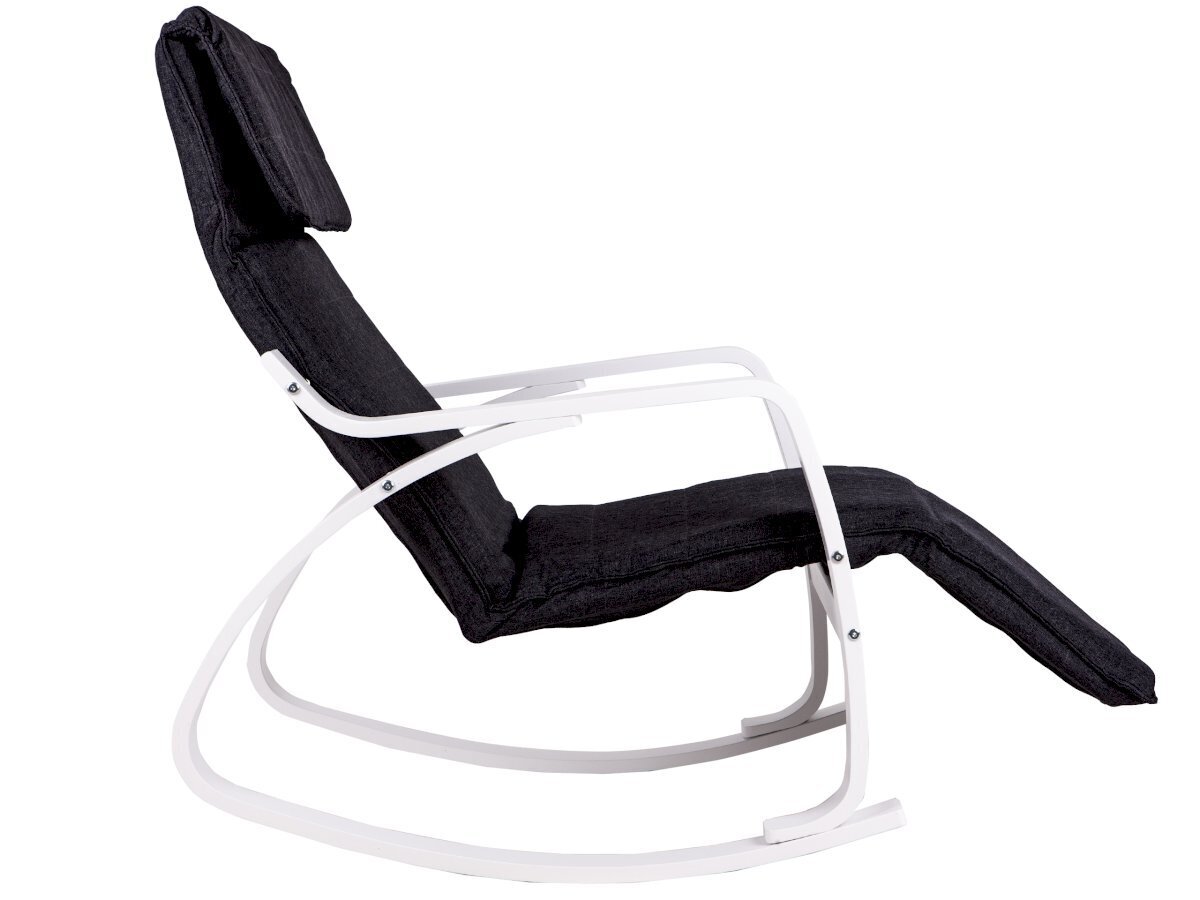 Supama kėdė ModernHome TXRC-03, juoda/balta kaina ir informacija | Svetainės foteliai | pigu.lt