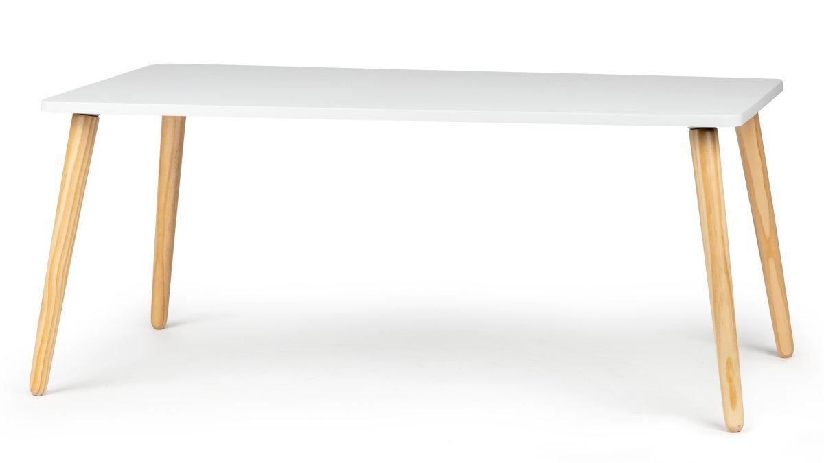Kavos staliukas ModernHome WYJ-610, baltas/rudas kaina ir informacija | Kavos staliukai | pigu.lt