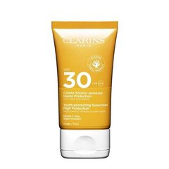 Senėjimą stabdantis kremas nuo saulės Clarins Solaire SPF30, 50 ml kaina ir informacija | Kremai nuo saulės | pigu.lt