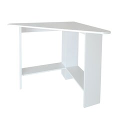Современный угловой компьютерный стол, белый цена и информация | Компьютерные, письменные столы | pigu.lt