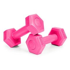 Набор гантелей для фитнеса, 2 x 0,5 кг, розовый цена и информация | Гантели, гири, штанги | pigu.lt