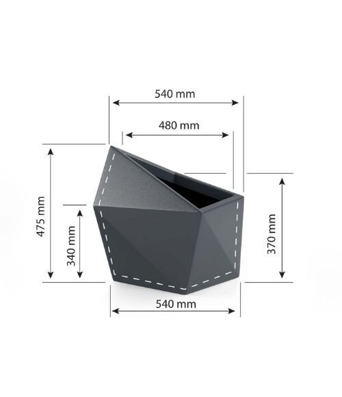 Vazonas Monumo Astro, 48x47,5 cm kaina ir informacija | Vazonai | pigu.lt