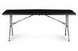 Sulankstomas sodo stalas ModernHome HTF180, juodas kaina ir informacija | Lauko stalai, staliukai | pigu.lt