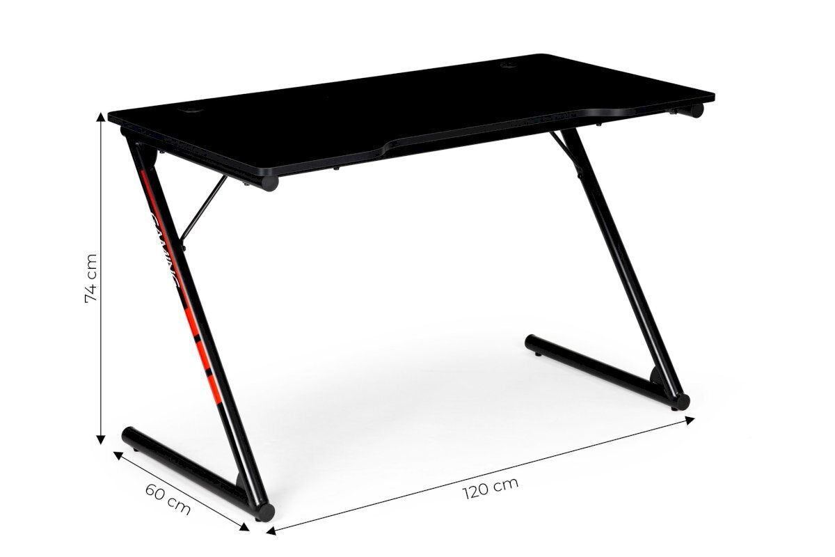 Kompiuterinis stalas ModernHome GT-2125, juodas цена и информация | Kompiuteriniai, rašomieji stalai | pigu.lt