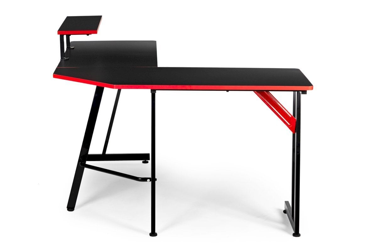 Kompiuterinis stalas ModernHome CN-2108, juodas/raudonas цена и информация | Kompiuteriniai, rašomieji stalai | pigu.lt