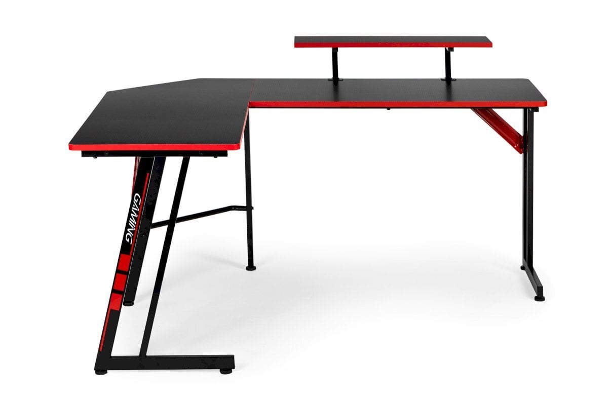 Kompiuterinis stalas ModernHome CN-2108, juodas/raudonas цена и информация | Kompiuteriniai, rašomieji stalai | pigu.lt