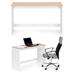 Kompiuterinis stalas ModernHome WYJ-217, rudas/baltas kaina ir informacija | Kompiuteriniai, rašomieji stalai | pigu.lt