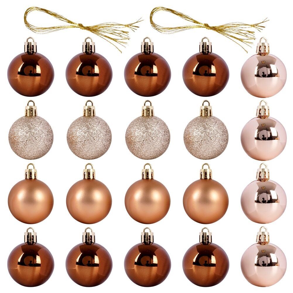Kalėdinė dekoracija nedūžtančių eglutės puošmenų rinkinys kaina ir informacija | Kalėdinės dekoracijos | pigu.lt