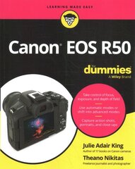 Canon EOS R50 For Dummies kaina ir informacija | Fotografijos knygos | pigu.lt