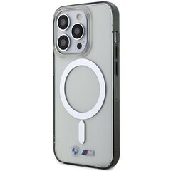 BMW BMHMP15XHCRS iPhone 15 Pro Max 6.7" transparent hardcase Silver Ring MagSafe цена и информация | Чехлы для телефонов | pigu.lt