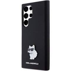 Karl Lagerfeld KLHCS23LSMHCNPK S23 Ultra S918 czarny|black hardcase Silicone Choupette Metal Pin цена и информация | Чехлы для телефонов | pigu.lt