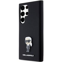 Karl Lagerfeld KLHCS23LSMHKNPK S23 Ultra S918 czarny|black Silicone Ikonik Metal Pin цена и информация | Чехлы для телефонов | pigu.lt