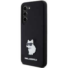 Karl Lagerfeld KLHCS23SSMHCNPK S23 S911 czarny|black hardcase Silicone Choupette Metal Pin цена и информация | Чехлы для телефонов | pigu.lt