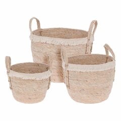 Набор корзин DKD Home Decor Boho (27 x 27 x 23 см) цена и информация | Ящики для вещей | pigu.lt