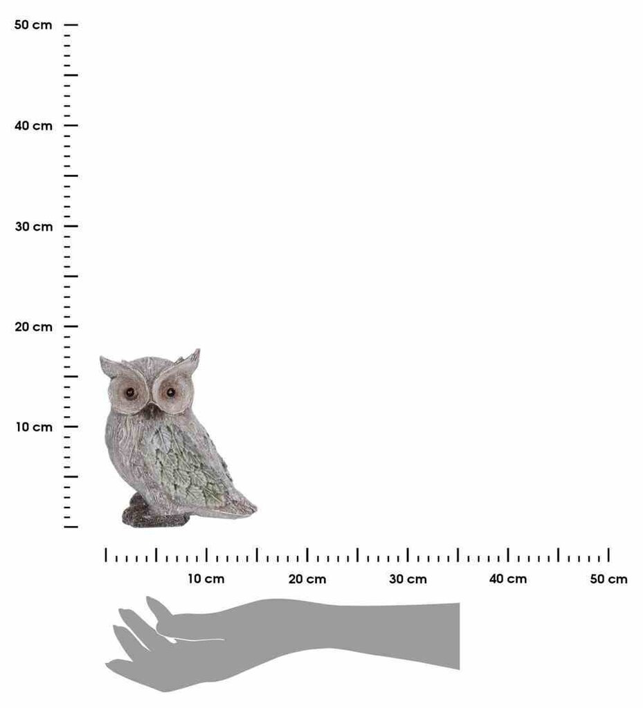 Pelėdos figūrėlė su blizgučiais Progarden, 18 cm kaina ir informacija | Sodo dekoracijos | pigu.lt