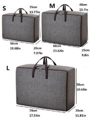 Большая сумка для хранения одеяла Electronics LV-490, размер 50х20х35 см, 1 шт. цена и информация | Ящики для вещей | pigu.lt