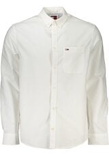 Хлопковая рубашка Tommy Hilfiger Core Stretch Poplin Slim Shirt White TT0TT01936 100 19799 цена и информация | Мужские рубашки | pigu.lt