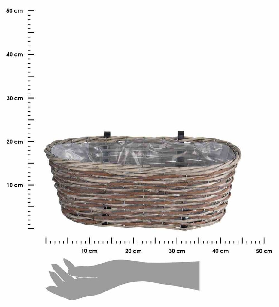 Pakabinamas vazonas ProGarden, 45x16,5x24 cm kaina ir informacija | Vazonai | pigu.lt