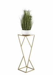 Modernus aukso spalvos metalinis gėlių stovas su padėklu Loft, 70 cm kaina ir informacija | Loft Santechnika, remontas, šildymas | pigu.lt