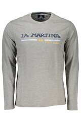 La Martina marškinėliai vyrams XMR312JS389, pilki kaina ir informacija | Vyriški marškinėliai | pigu.lt