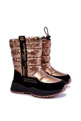 Sniego batai mergaitėms Delhi BSB22858.2693, auksinės spalvos цена и информация | Детская зимняя обувь | pigu.lt