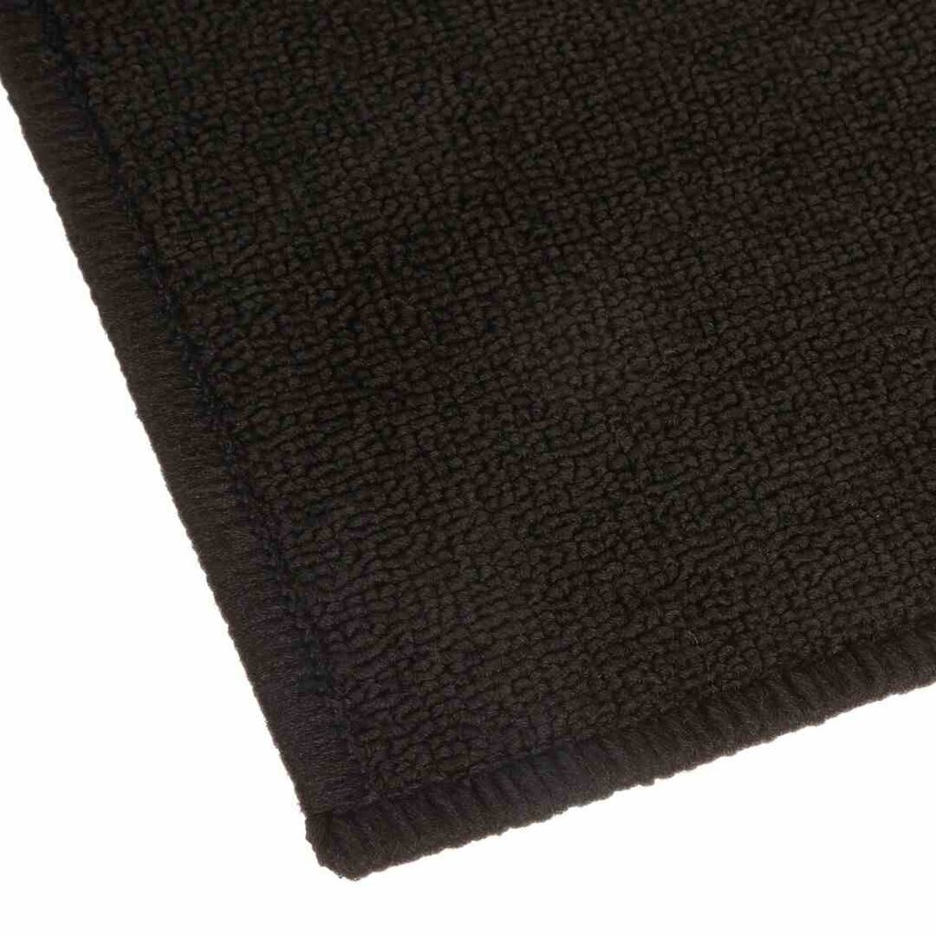 Vonios kilimėlis 50x80 cm juodas minkštas ir švelnus liesti, lengvai valomas, neslysta ant grindų kaina ir informacija | Vonios kambario aksesuarai | pigu.lt
