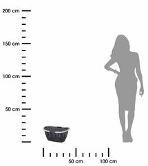 Krepšelis su rankenomis, 15L kaina ir informacija | Daiktadėžės | pigu.lt