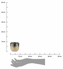 Glazūruotas keraminis vazonas, 8x9 cm kaina ir informacija | Vazonai | pigu.lt
