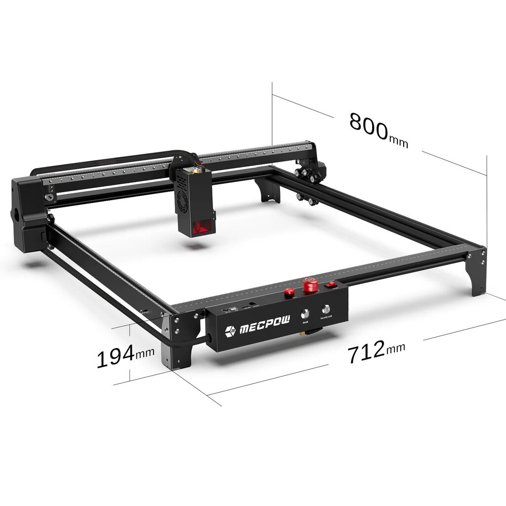 Lazerinės graviravimo/pjovimo staklės Mecpow X5 Pro 33W kaina ir informacija | Pjūklai, pjovimo staklės | pigu.lt