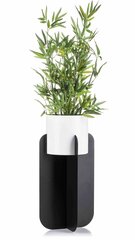 Modernus metalinis stovas su indu gėlių vazonui, 56 cm, baltas kaina ir informacija | Gėlių stovai, vazonų laikikliai | pigu.lt