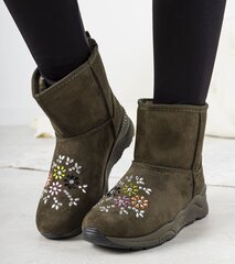 Sniego batai moterims Arana GRM13862.2681, žali kaina ir informacija | Aulinukai, ilgaauliai batai moterims | pigu.lt