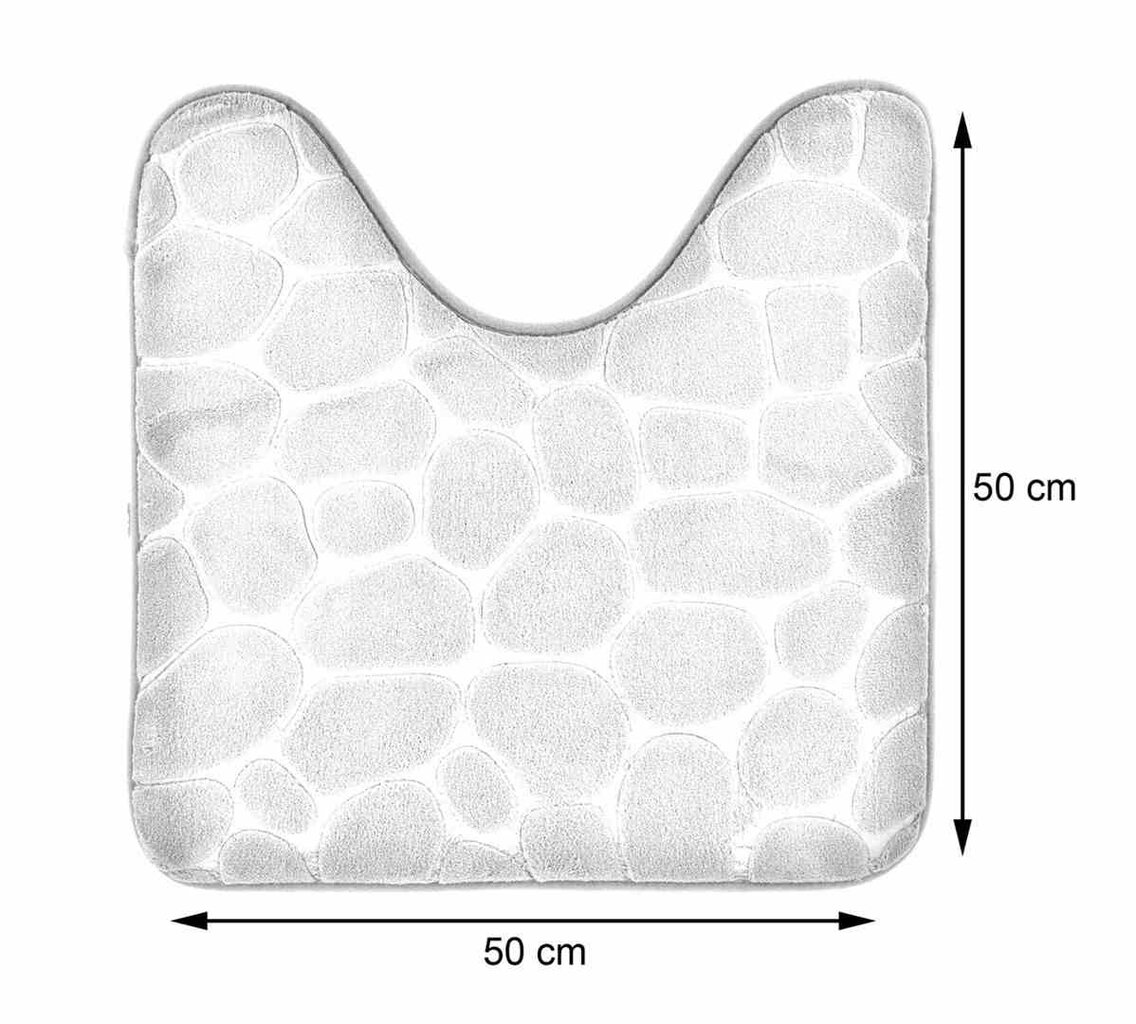 WC kilimėlis 45x50cm kaina ir informacija | Vonios kambario aksesuarai | pigu.lt