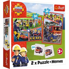 Dėlionės Trefl 2in1 Fireman Sam (Ugniagesys Samas), 78 d. kaina ir informacija | Dėlionės (puzzle) | pigu.lt