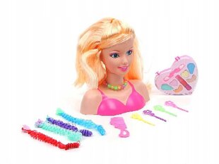 Lėlės galva su aksesuarais, įvairių spalvų 358 kaina ir informacija | Žaislai mergaitėms | pigu.lt