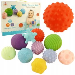 Sensorinių kamuoliukų rinkinys, 10 vnt. kaina ir informacija | Žaislai kūdikiams | pigu.lt