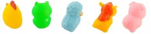 Guminių vonios žaislų rinkinys Luxma, įvairių spalvų 0012, 7x7x5 cm kaina ir informacija | Vandens, smėlio ir paplūdimio žaislai | pigu.lt